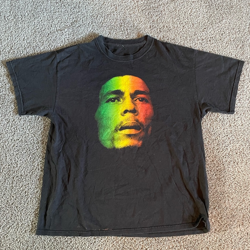 Vintage 2006 Bob Marley Portrait Hope Road Shirt